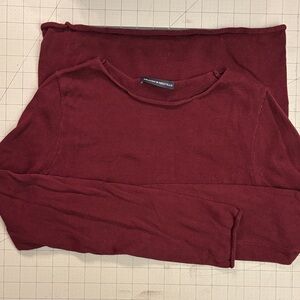 Brandy Melville Deep Red Knit Top